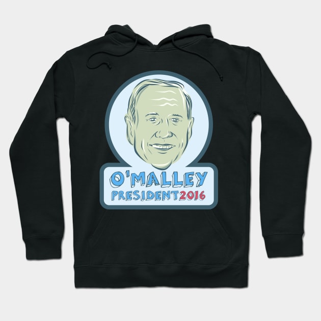 Martin O'Malley President 2016 Hoodie by retrovectors